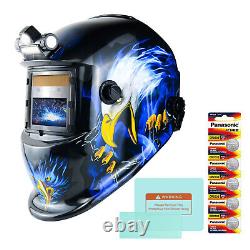 TRQWH Welder Helmet Auto Darkening True Color 2 Arc Sensor & Welding Backpack