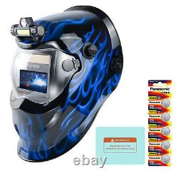 TRQWH Welding Helmet Auto Darkening Solar True Color & Welding Backpack