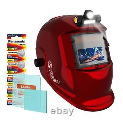 TRQWH Welding Helmet Solar Powered Auto Darkening True Color & Welding Backpack