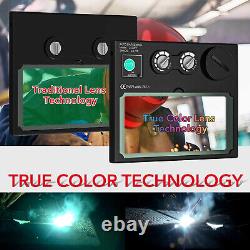 TRQWH Welding Helmet Solar Powered Auto Darkening True Color & Welding Backpack