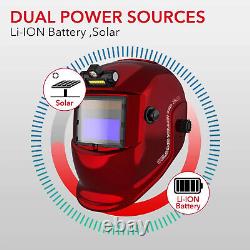 TRQWH Welding Helmet Solar Powered Auto Darkening True Color & Welding Backpack