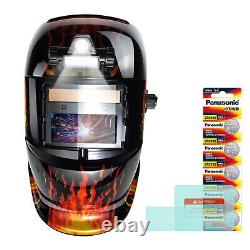 TRQWH Welding Mask Auto Darkening Light Solar True Color & Welding Backpack