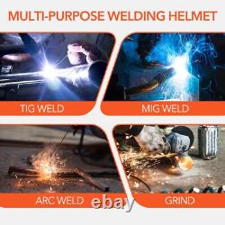 TRQWH Welding Mask Auto Darkening Light Solar True Color & Welding Backpack