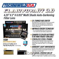 Techniweld AGCLAIRVOYANT3.0GOLD Armour Guard Crystal Clear Blue View 2 x 4 1/4