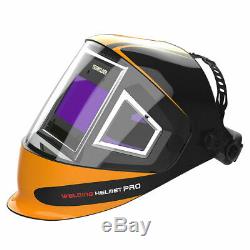 True Color 1/1/1/1 Weld Mask Auto Darkening Welding Helmet Side View TIG MIG ARC