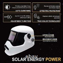 True Color Auto Darkening Solar Welding Helmet 4 Arc Sensor TIG MIG ARC