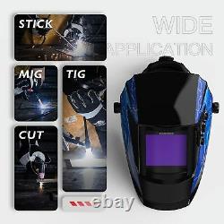 True Color Large View Auto Darkening helmet for welding, Grinding, Cutting