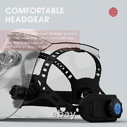True Color Large View Auto Darkening helmet for welding, Grinding, Cutting