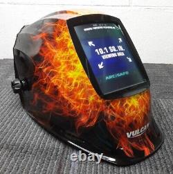 Vulcan ArcSafe VA-WH101F Auto Darkening Welding Helmet with Flame Design - B15