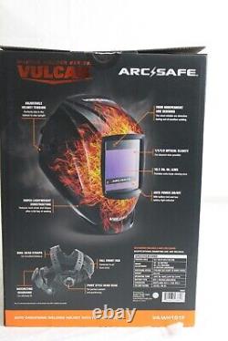 Vulcan ArcSafe VA-WH101F Auto Darkening Welding Helmet with Flame Design NEW