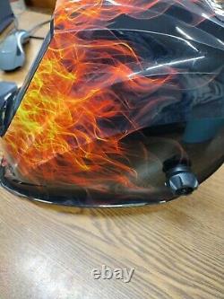 Vulcan ArcSafeT Auto Darkening Welding Helmet with Flame Design