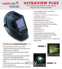 Weldcote Metals Ultraview Plus True Color Digital Auto Darkening Welding Helm