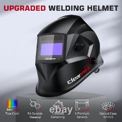 Welding Helmet Auto Darkening, Large View Welding Hood Mask True Color with Top