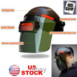 Welding Helmet Mask Auto Darkening Grinding Function Solar Power UV protection