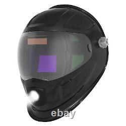 Welding Helmet With Light Large Viewing Auto Darkening Mask TIG MIG Welder Black
